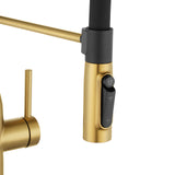 Brushed Brass Kitchen Mixer