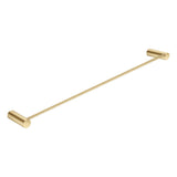 600mm Brushed Brass Single Towel Rail