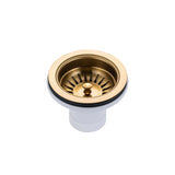 Handmade Stainless Steel Brushed Brass Double Bowl Kitchen Sink 1.2mm (Top/Flush/Undermount) 820*457*230mm