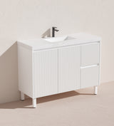 Brighton Free Standing Fluted Vanity 1200X455X860MM
