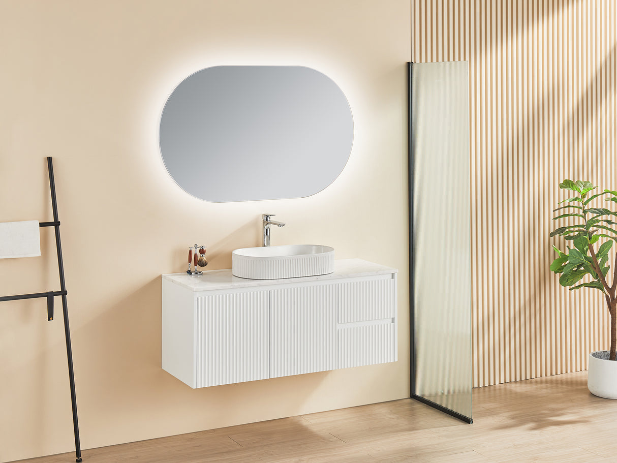 Brindabella Wall Hung Fluted Vanity 1200X455X480MM