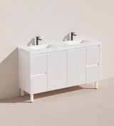 Brighton Double Bowl Free Standing Fluted Vanity 1500X455X860MM