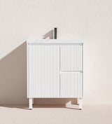 Brighton Free Standing Fluted Vanity 750X455X860MM