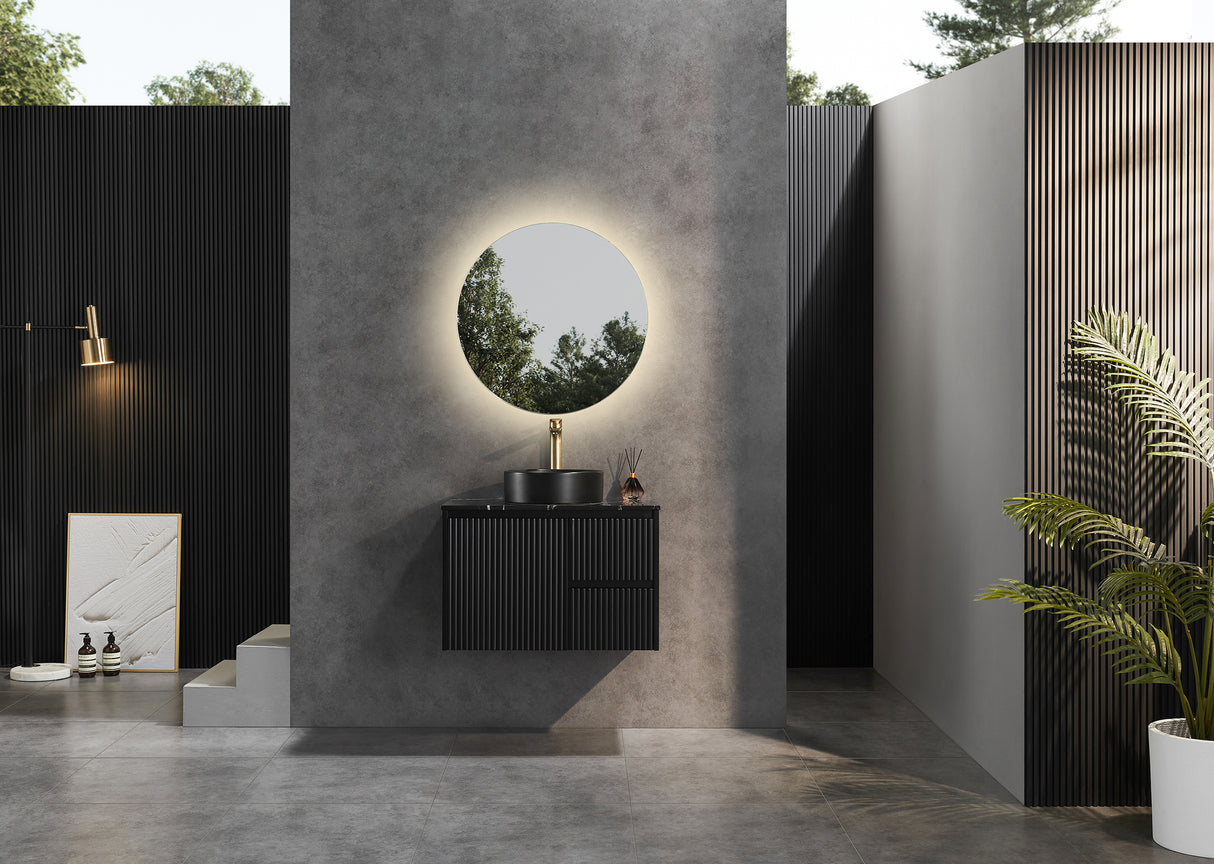 Brindabella Wall Hung Fluted Vanity 750X455X480MM