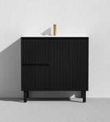 Brighton Free Standing Fluted Vanity 900X455X860MM