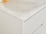 Carrara White Marble Stone Top- Silica Free Quartz Stone