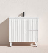 Brighton Free Standing Fluted Vanity 900X455X860MM