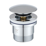 40mm Chrome Pop Up Waste Universal Non Overflow