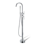 Chrome Freestanding Tap with Handheld Shower