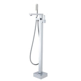 Chrome Freestanding Tap with Handheld Shower