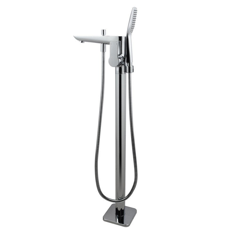 Chrome Freestanding Tap with Handheld Shower