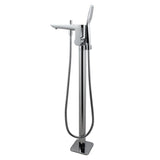 Chrome Freestanding Tap with Handheld Shower