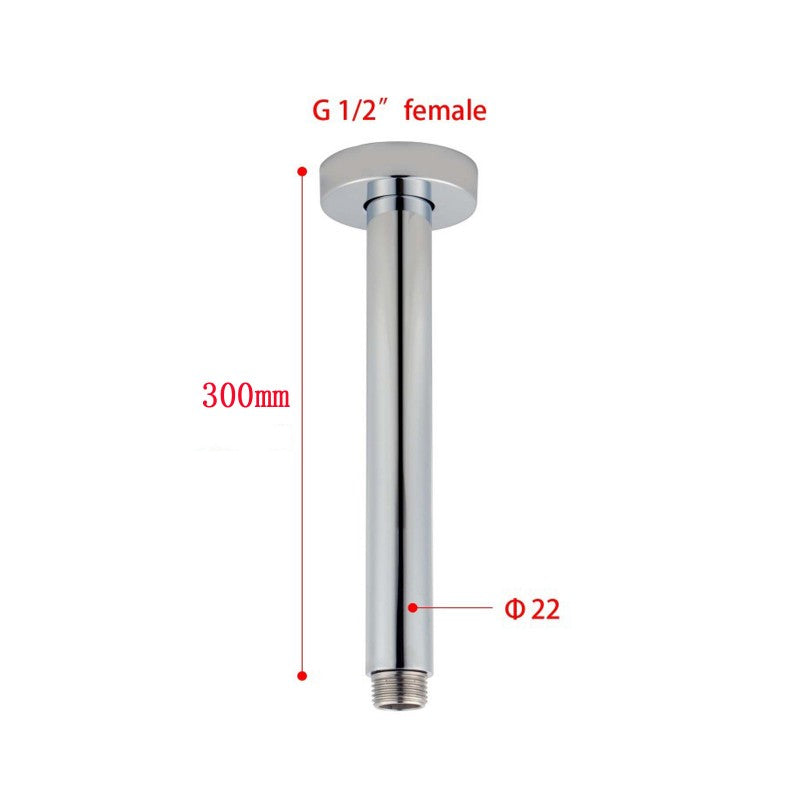 300mm Chrome Ceiling Shower Arm