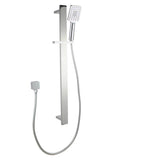 Chrome Shower Rail with Handheld Shower