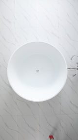 Como Groove Fluted Freestanding Bath 1280X1280X595MM