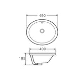 Cosy 49 Insert Rectangular Basin