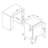 BLAUPUNKT 60CM SEMI-INTEGRATED DISHWASHER