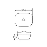 Evea 46 Counter-top Oval Basin
