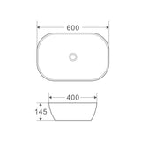 Evea 60 Counter-top Oval Basin