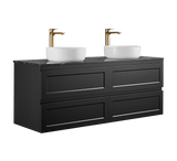 Fremantle Double Bowl Wall Hung Vanity 1500X450X560MM