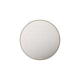 Aluminum Framed 900mm Round Mirror - Brushed Gold