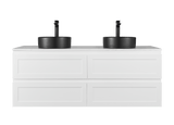 Fremantle Double Bowl Wall Hung Vanity 1500X450X560MM