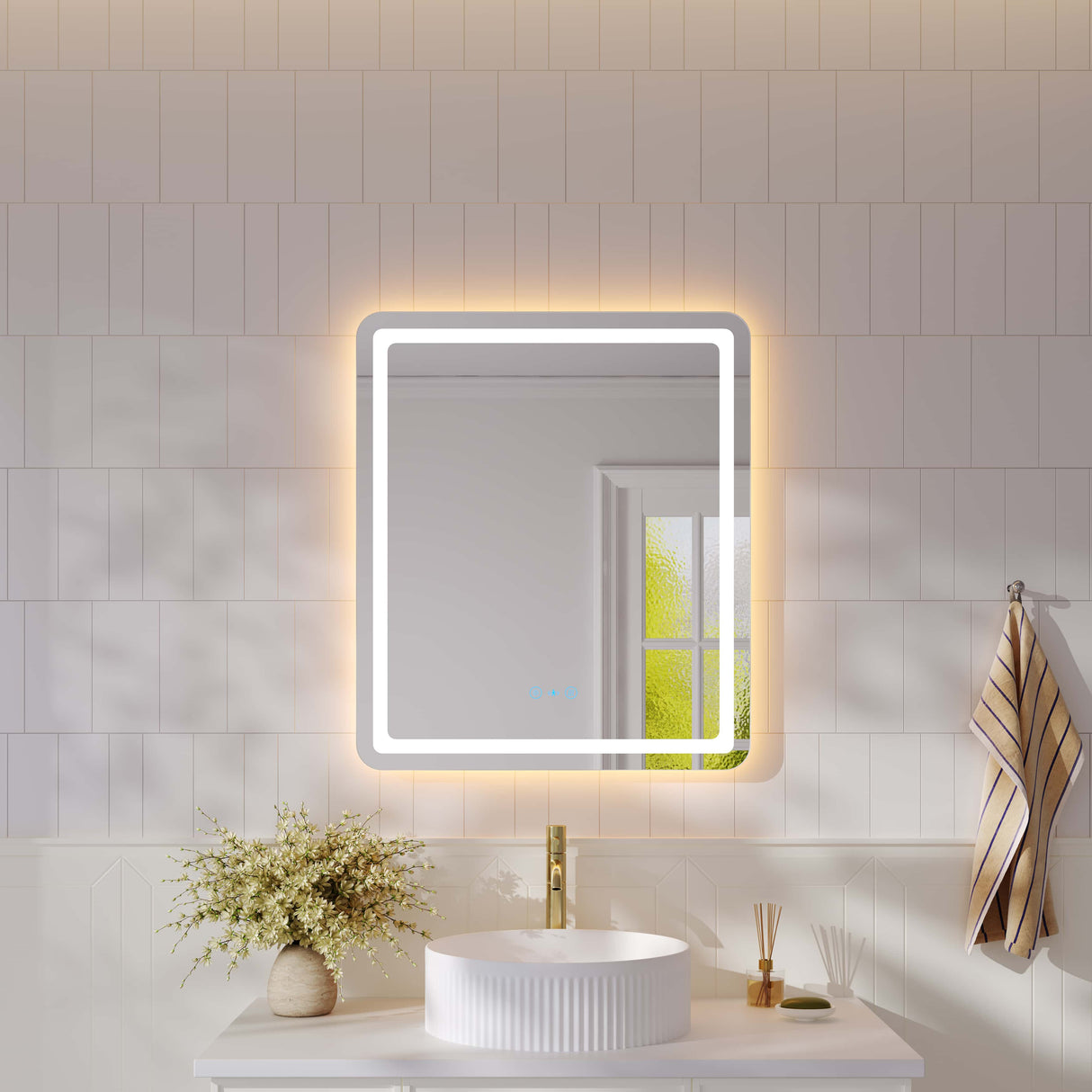 Freya 600×750mm LED Rectangular Mirror