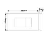R&T In Wall White Push Plate