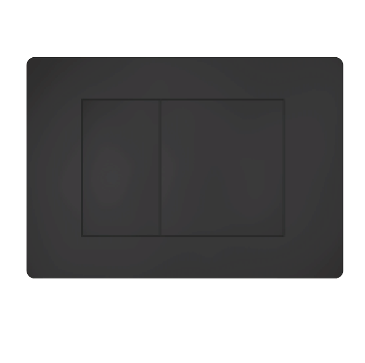 R&T In Wall Black Push Plate