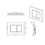 R&T In Wall Chrome Push Plate