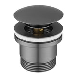 40mm Gun Metal Pop Up Waste Universal Non Overflow