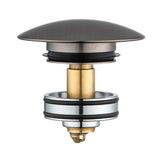 40mm Gun Metal Pop Up Waste Universal Non Overflow