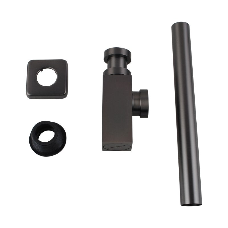 Gunmetal Grey Basin Bottle Trap 32mm Solid Brass