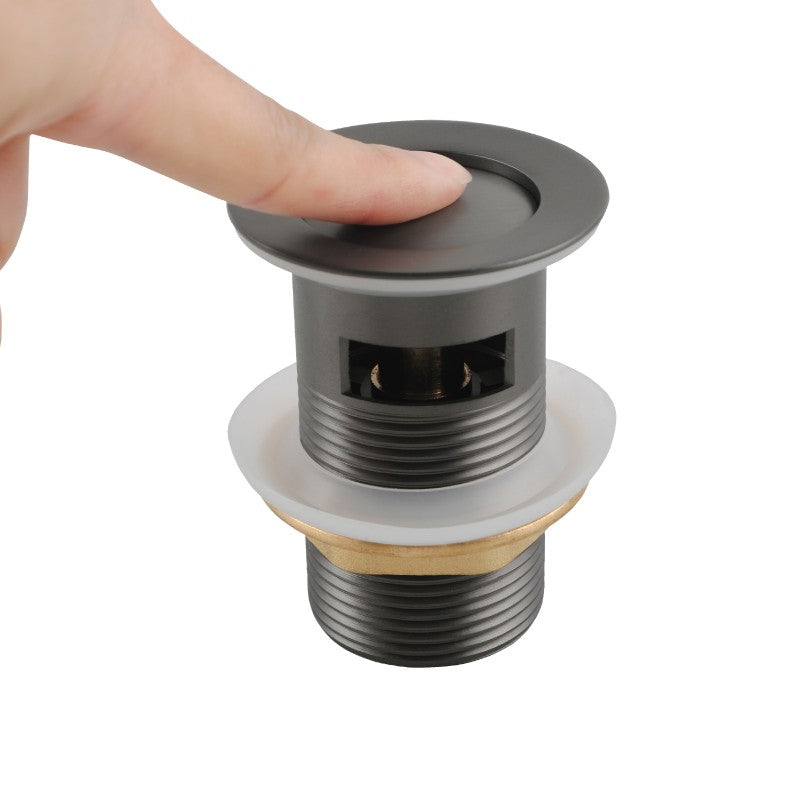 32mm Gun Metal Pop Up Waste Overflow