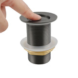 32mm Gun Metal Pop Up Waste Non Overflow