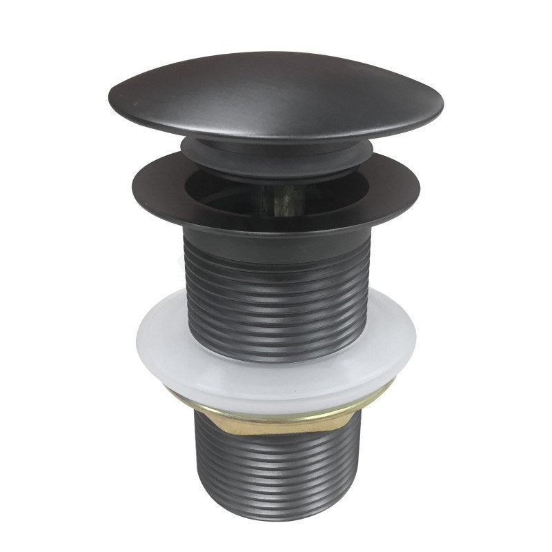 32mm Gun Metal Pop Up Waste Non Overflow