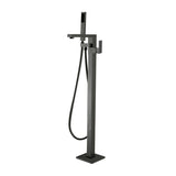 Gunmetal Freestanding Tap with Handheld Shower