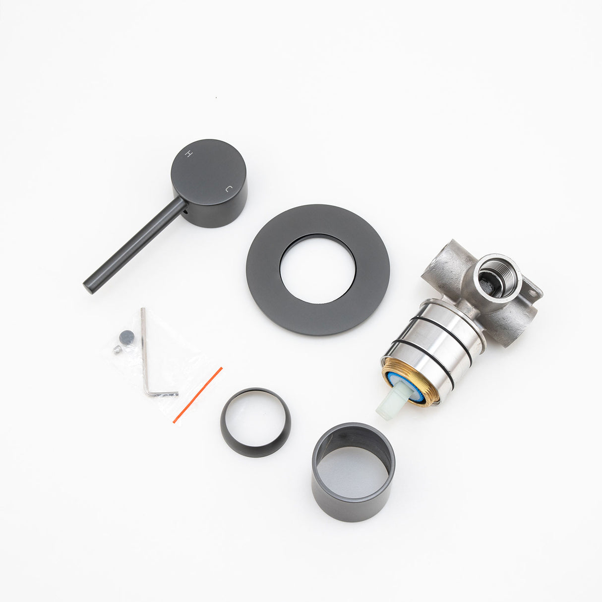 LUCID PIN - Gunmetal Wall Mixer