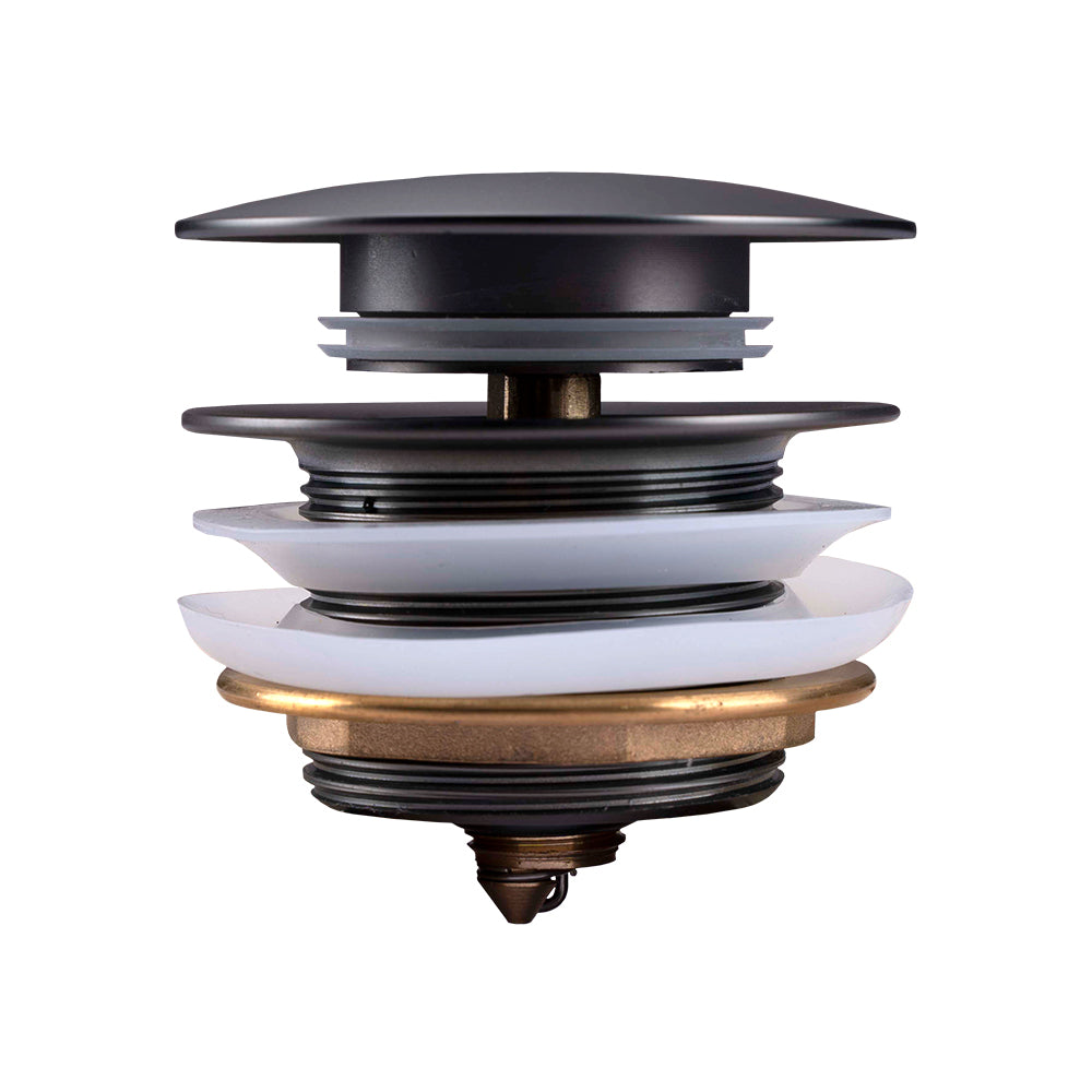 40mm Brushed Gun Metal Bathtub Pop Up Waste Non Overflow