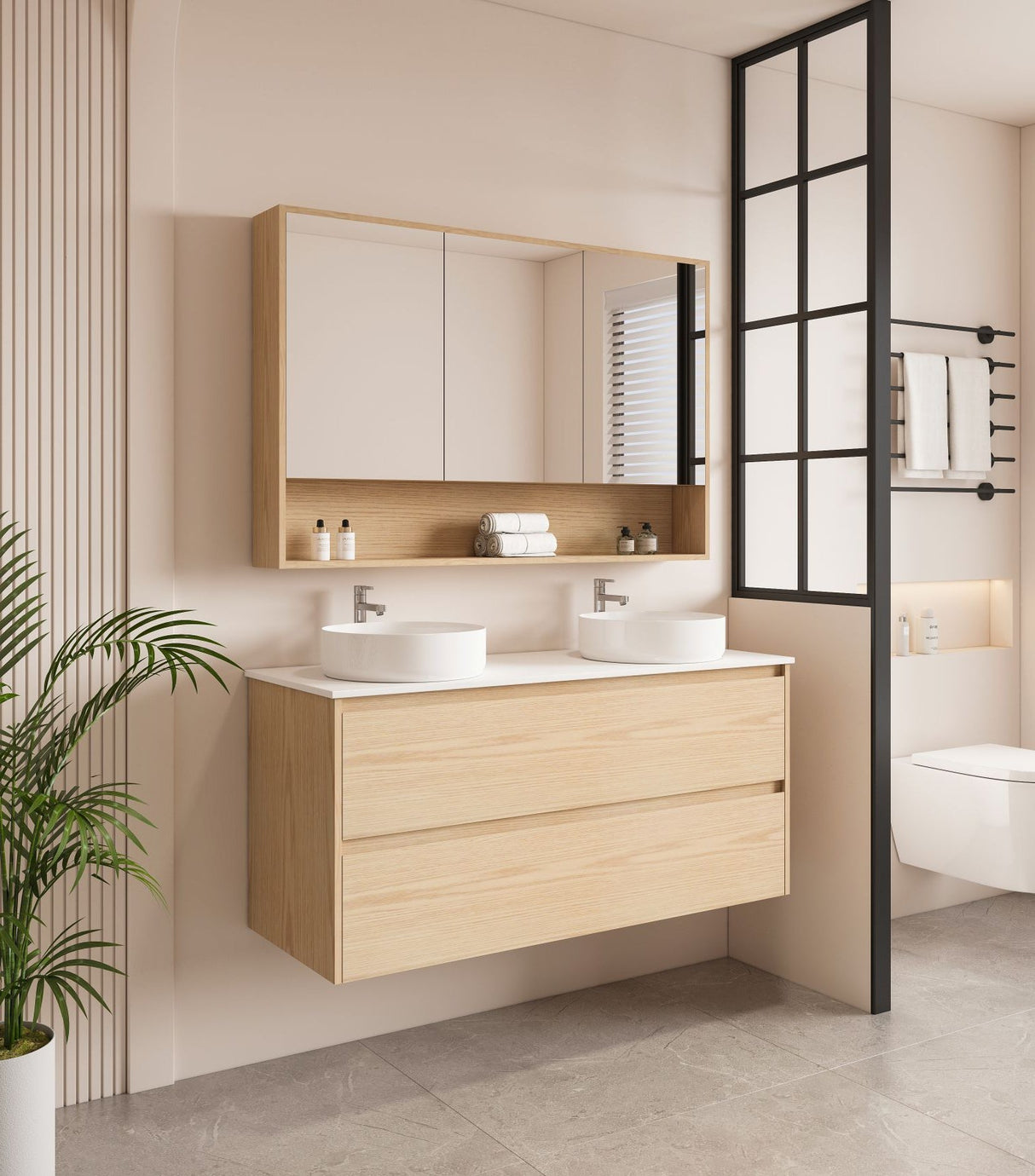 HERA 1200mm Wall-Hung Vanity - Tas Oak
