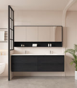 HERA 1800mm Wall-Hung Vanity - Black Oak