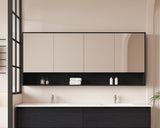 HERA 1800mm Shaving Cabinet - Black Oak
