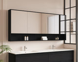 HERA 1800mm Shaving Cabinet - Black Oak