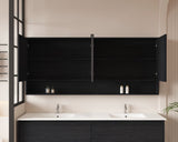 HERA 1800mm Shaving Cabinet - Black Oak