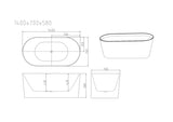 ISEO Freestanding Bathtub - Gloss White