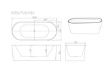 ISEO Freestanding Bathtub - Gloss White