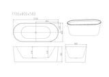 ISEO Freestanding Bathtub - Gloss White