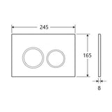 Mercio R&T Round Flush Plate -Brushed Gold