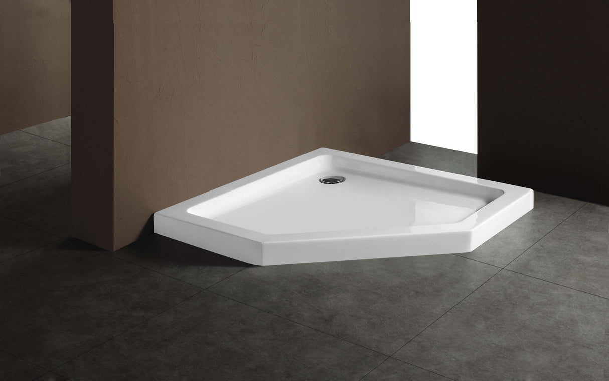 Piper Modern Mist Corner Shower Base | 900 x 900mm