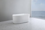 Oval Fluted Freestanding Bath 1500X750X580MM